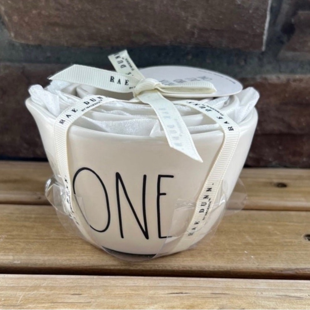 Rae Dunn Matte White Measuring Cups